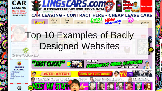 poorly designed websites