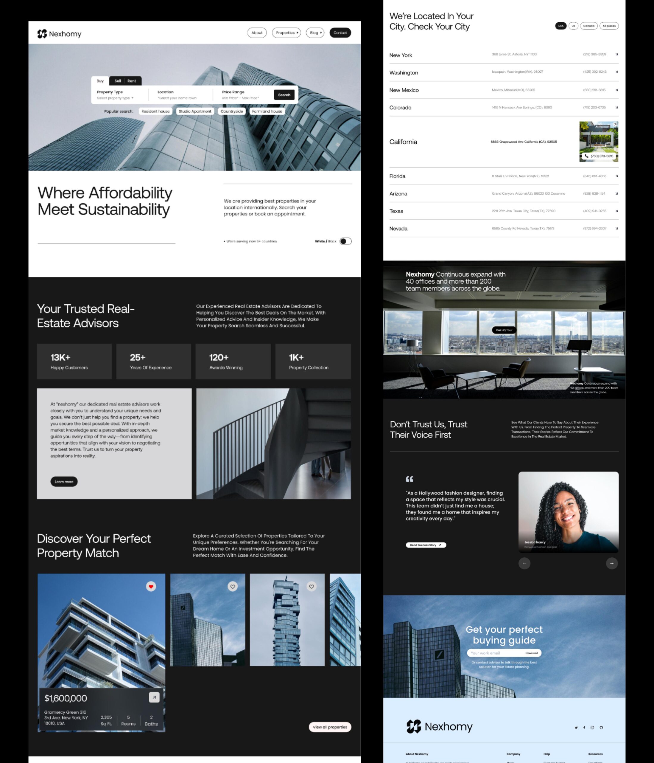 real estate web design