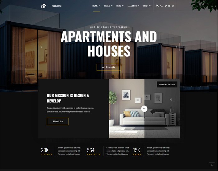 real estate website design
