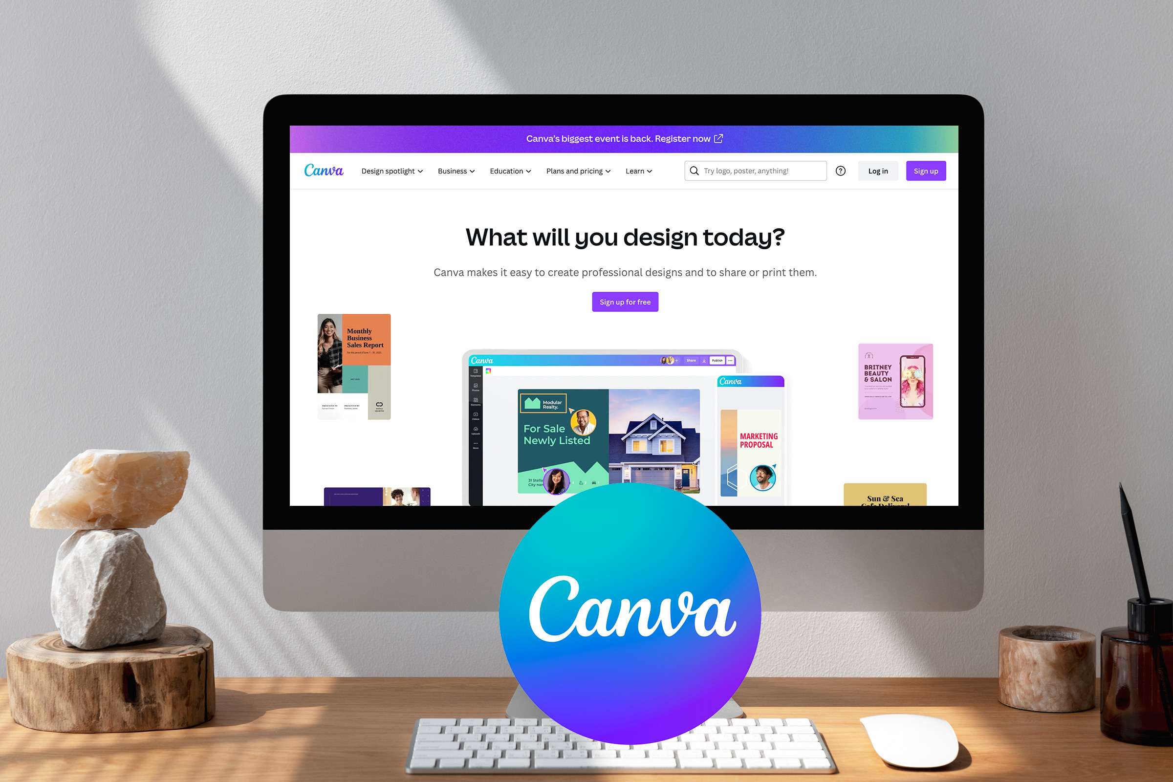 canva website design