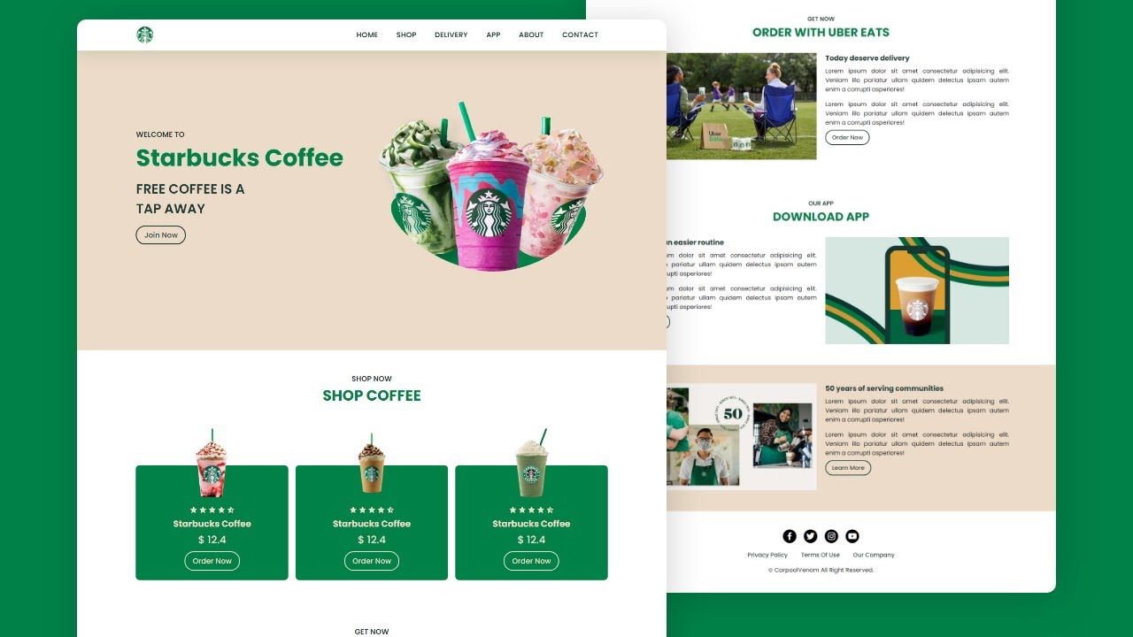 html website design