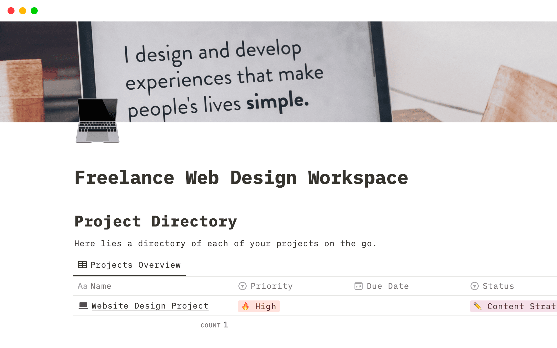 freelance webdesign