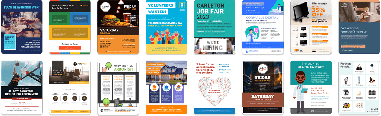 web design flyer