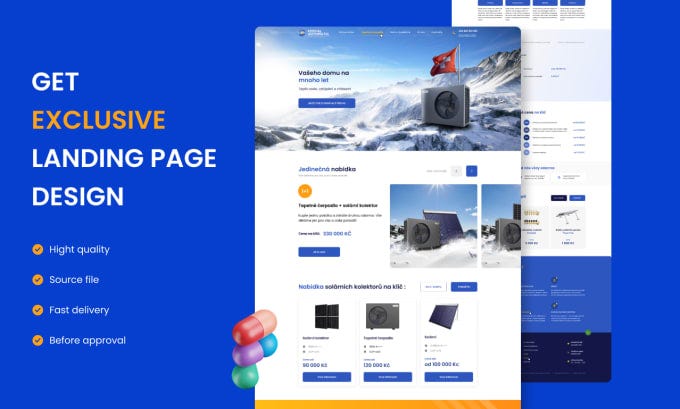 web design landing page
