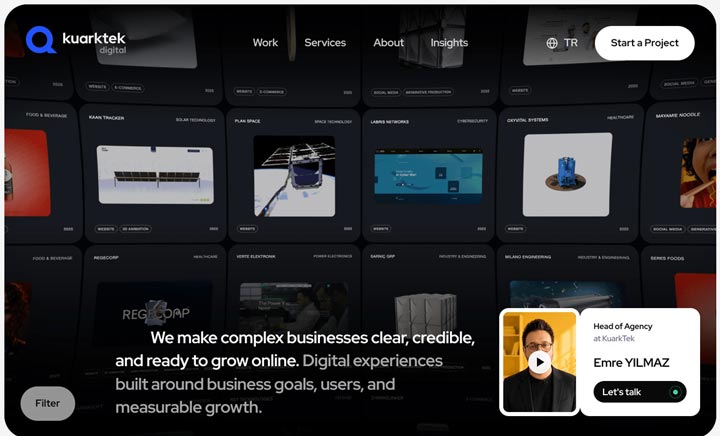 web design agency websites