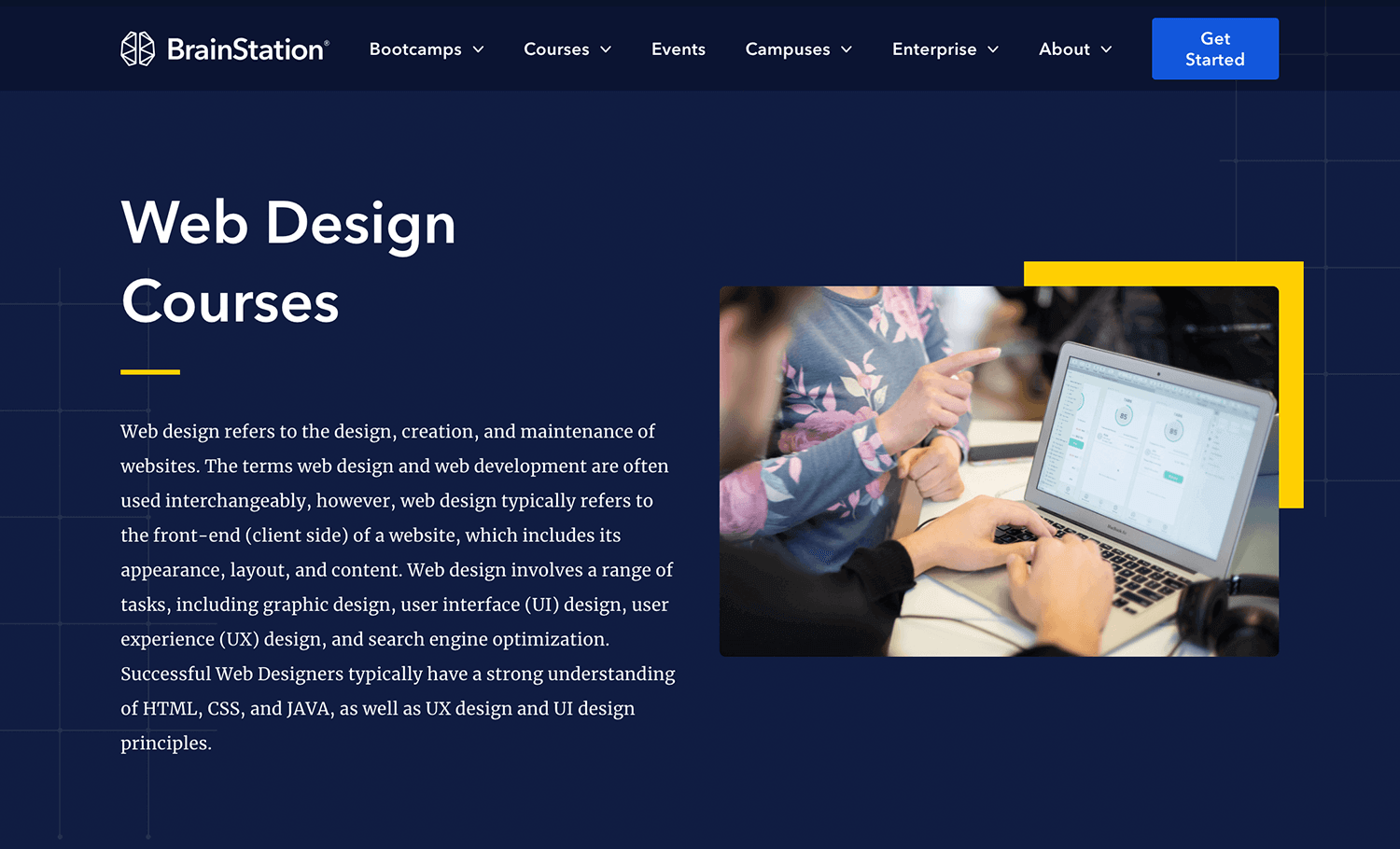 web design content